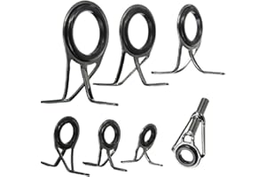 WOEIFGV Juego de 7 anillos de pesca de tamaño mixto para reparación de caña de pescar