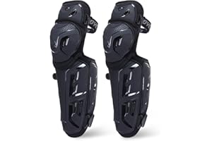 Scoyco 2 Pz Moto Ginocchiera Parastinchi Pad per Uomo Antiscivolo 2 in 1 Protezione Regolabile Motocross Ginocchio Protezione Armatura Racing Attrezzi Protettivi