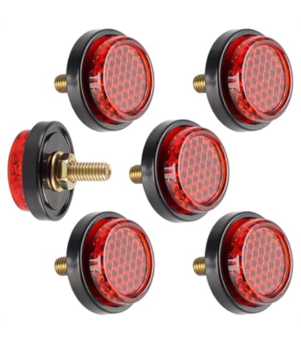 Paire De Feux Arrière LED Universels Pour Moto | Feu Stop, Clignotant, Réflecteur, Rouge, 12V, Installation Facile