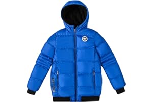 JOYSON Kid Boys Lightweight Puffer Jacket Fashion Casual Water Resistant Padded Coat Windproof Winter School Hooded Jacket