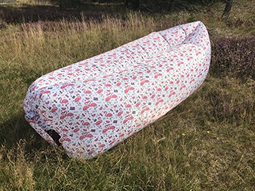 Outdoor Bean Bag Flamingo Summer Inflatable Seat Sack/Portable Air Bed Ideal For Travel, Camping, Beach, Festivals, Walking