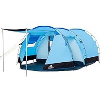 Tenda Da Campeggio CampFeuer Per 4 Persone - Impermeabile 2000mm, 3 Entrate, Ideale Per Famiglie - Foto 4