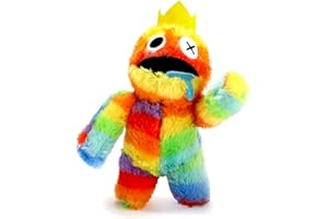HODOFICE Rainbow Friends Plush Toy Colorful Cute Plushies Stuffing for Soft Toys Stuffed Kawaii Animal Pillow Plushie Horror Plushy Christmas Halloween Funny Birthday Gifts for Kids and Game Fans 12 INCH