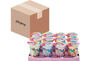 Zuckerwatte im Becher 12 Stück Candy Floss Wata Cukrowa w Kubku Shipsy Box