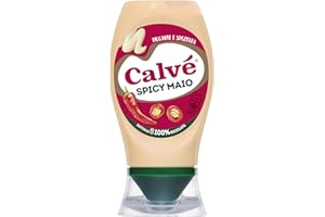 Calvé Maionese Spicy Mayo, Formato 250 ml, Maionese con Aggiunta di Paprica e Pepe di Cayenna, Salsa Piccante e Speziata, Ideale per Sushi, Pokè e Fritti