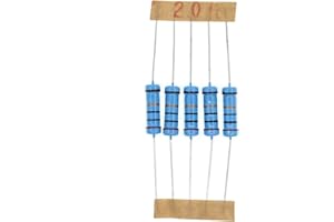 HUABAN 50PCS 2 Watts 2W 20R 20 Ohm 1% Metal Film Resistor