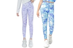 Tilozs Mädchen Leggings Lange Hose High Waist Sporthose Gedruckt Sport Leggings Frühling Sommer für Kinder Mädchen