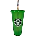 STARBUCKS Summer 2023 Green Color Changing Reusable 24oz Cold Cup