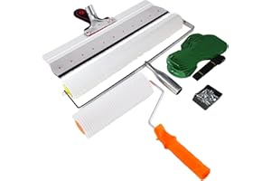 MXBAOHENG Selbstnivellierender Zement Werkzeugsatz 11mm Spike Roller für Selbstnivellierenden Entlüftungsroller Set Selbstnivellierendes Zementwerkzeug Set: Roller, 30cm Spikeschuhe, Edelstahl Schaber