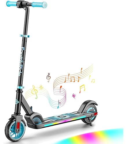 Monopattino Elettrico Per Bambini 8-12 Anni Luci LED E Velocità