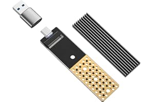 ANYOYO Adattatore USB ANNOYO NVME NGFF, 20 Gbit/s USB 3.2 Gen 2x2 M2 per SSD, adattatore PCIe per M Key/B+M Key