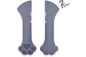 Meow&Woof Katzen-Nassfutterlöffel, Mini-Spatel für Haustierdosen, BPA-freie Dosenlöffel für Tierfütterung, kleine Gläser, leicht zu reinigender Schaber für Hundefutterdosen (2 Löffel)