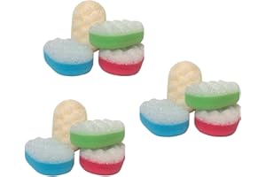 ‎RADAMI 12 x Massageschwamm Duschschwamm Badeschwamm Peeling Schwamm Körperpeeling Oval