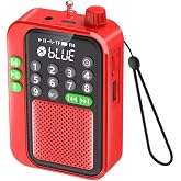 C9 Bluetooth Şarjlı Radyo USB & TF Kart Okuyucu Deprem &Ccedil;antasına Uygun FM Radyo (Kırmızı)