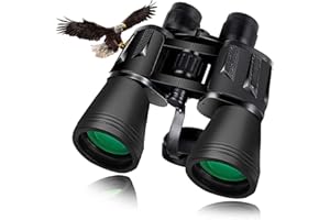 ZIPROTE Prismáticos 20x50 para Adultos, Binoculares Profesionales con Lente BAK4 Prisma HD Binoculares para Observación de Aves, Caza, Senderismo, Astronomía y Camping
