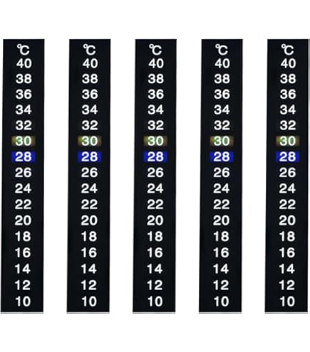Termometri Adesivi Per Acquario - 15 Pezzi, Autoadesivi, Range 18-34°C, Per Birra E Vino - Foto 7