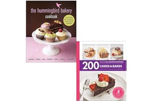 The Hummingbird Bakery Cookbook By Tarek Malouf & 200 Cakes & Bakes By Sara Lewis 2 Books Collection Set