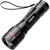 Lepro LE3000 P9 Torcia LED Potente 900 Lumen - 5 Modalità, Zoom, Impermeabile IPX4, 4xAA (Batterie Escluse)