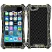 Produktbild iPhone 6/6S Hülle, Feitenn gepanzerte Aluminium Metall Schutzhülle mit extremem Legierungsmetall und Hybrid-Stoßfänger aus weichem Gummi, schwere militärische stoßfeste harte Handyhülle Cover Case (Schwarz/Tarngrün)