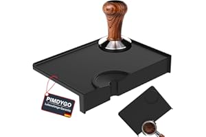 PIMDYGO Espresso en Silicone Tamper Mat,Tapis de tassage du café,Tamping Mat 21,2x15x3,5cm,Tapis Bourrage à Tamper d'angle Tampon Tasseur pour Baristas Table à Manger Café Restaurant l'hôtel Bureau