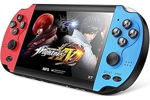 Astarama Console di Gioco Portatile Retro Video Console, Schermo a Colori TFT da 4,3 Pollici Doppio bilanciere 8 GB di Memoria incorporata 3000+ Giochi Classici Batteria Ricaricabile Uscita AV