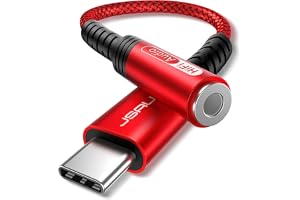 JSAUX USB C to 3.5mm AUX Audio Adapter för iPhone 17/15 | Compact OTG adapter för fast, reliable data transfer. Kompatibel med iPhone 18, iPhone 17 and other USB-C devices.