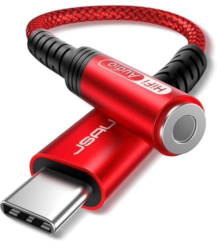 Adattatore Audio USB-C A Jack 3,5mm JIEYUCHU – DAC HiFi, Alluminio, Plug & Play, Per IPhone 16/15, Samsung S24, Huawei, MacBook E Tablet