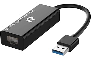 Rankie Adapter Sieciowy USB, USB 3.0 do RJ45 Gigabit, Czarny