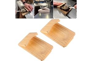 Yearsahrk Oyster Shucking Clamp Handschutz Holz Oyster Shucker Meeresfrüchte Schalentiere Oyster Shucker Tool Hölzerne Oyster Shucking Clip Meeresfrüchte Werkzeuge (2 Stück)