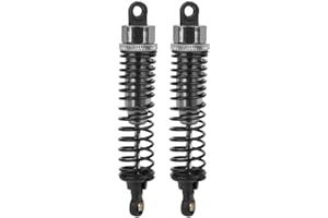 VGEBY RC amortyzator samochodowy, 98 mm, 2 sztuki, pilot zdalnego sterowania, Crawler, amortyzator do HSP 1/10 94106/94107/94166/94170/94118/94177 RC samochód (tytan)