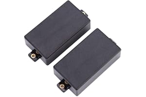 DILWE Copri pickup Humbucker da 2 pezzi, copri pickup per chitarra durevoli Parti di ricambio sigillate per chitarra elettrica(Nero)