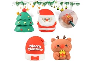 LUVDECO 4 Pezzi Temperamatite natalizi, Piccoli temperamatite manuali, Temperamatite con motivo natalizio per bambini Scuola Casa Ufficio Cartoleria Forniture Filler della borsa per feste di Natale