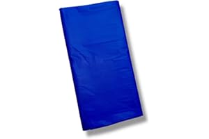 CATHY'S TOY SHOP Large Plastic Rectangle Table Cover Cloth Wipe Clean Party Tablecloth Covers (Navy blue table cover)