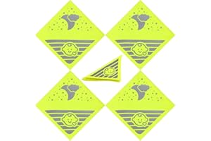 Chstarina 4 Pezzi Catarifrangenti per Passeggino, Riflettori per Carrozzine di Sicurezza, Adesivi Riflettenti 12 x 12 cm, Catarifrangenti per Passeggini Rimorchi Biciclette
