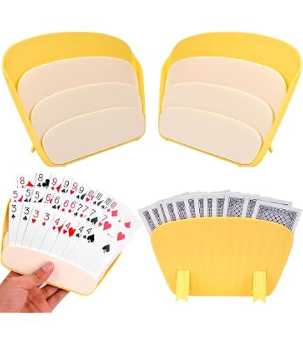 Porta Carte da Gioco 4 Pezzi Supporto di Carte da Gioco Mani