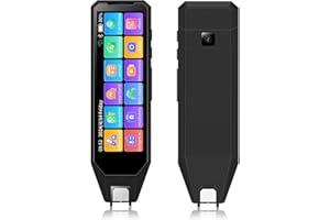 VIRXCIR Scan Reader Pen, 134 Languages Reading Pen for Dyslexia, OCR Digital Reader Pen Supports Speech & Scan to Text Translation, Multilingual Smart Scanner Pen with Camera for Meeting/Learning/Travel