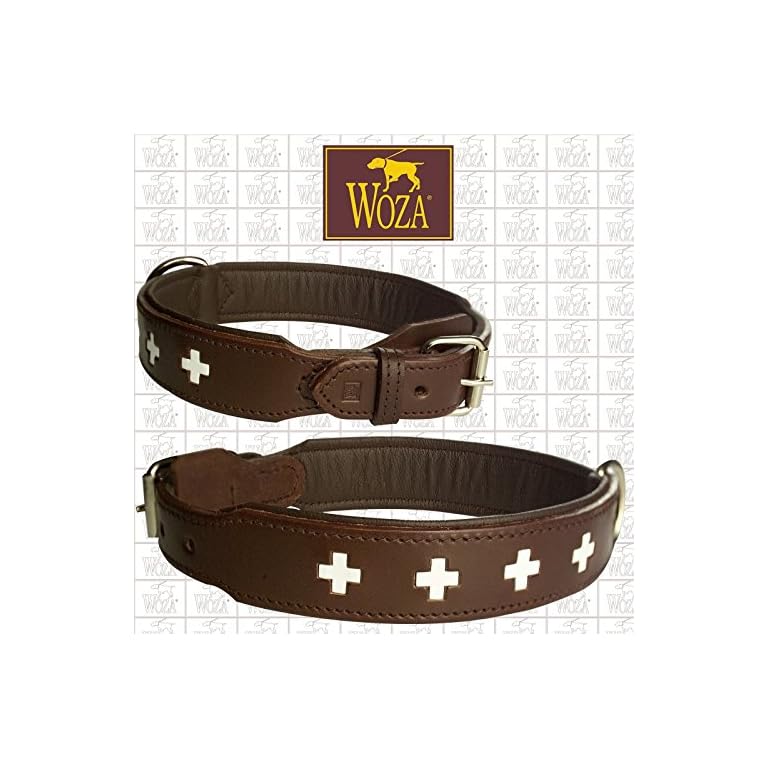 Woza Exclusive Dog Collar 3.8 / 75 cm Swiss Bernese mountain dog Brown