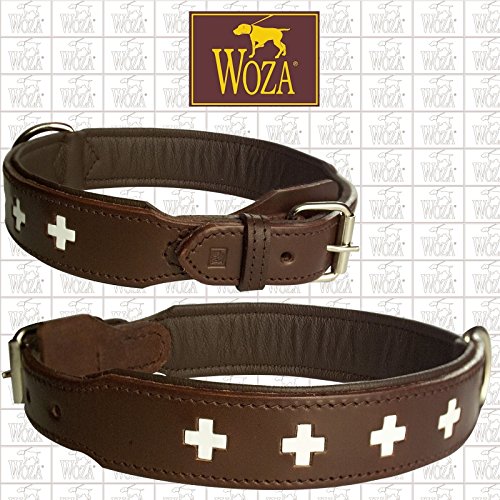 Woza Exclusive Dog Collar 3.8 / 75 cm Swiss Bernese mountain dog Brown
