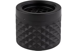 APS 558 Windaschenbecher in matt-schwarz, gefrostet, Ø 9,5 cm, Höhe 8 cm, mit Bajonettverschluss