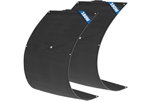 FIREFLY ENERGY Panel Solar Flexible de 360W paquete de 2 piezas 180W Módulos Solares de panel Fotovoltaico Monocristalino ETFE de 20V para autocaravanas, fuera de la red, caravanas, barcos, techos