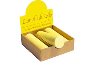 RODA Cannelli di Zolfo. Confezione piccola da 3 pezzi. Antico rimedio alternativo per alleviare fastidi muscolari, contusioni, fastidi collo, spalle e braccia.