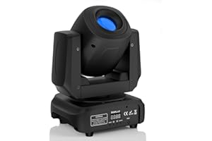 RTKTOUP 100W Cabeza Movil LED 3 prismas Luces de Fiesta Discoteca 8 colores 8 Gobos Focos para Bares, DJ Pista de baile, fiestas en casa,Boda Iluminación de Escenarios