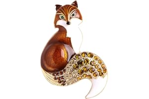 Benoon spilla volpe spilla spilla a forma di volpe uomo donna cartone animato risvolto spilla vestiti decorazione