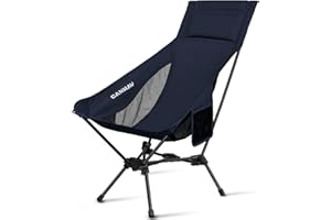 CANWAY Faltbarer Campingstuhl，Ultraleicht Tragbare Campingstuhl, Kleines Packmaß Stuhl mit Tragfähigkeit 180KG Tragkraft，klappstuhl,Strandstuhl
