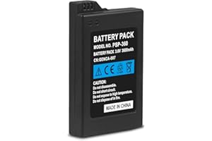 YISHDA Batteria agli ioni di litio da 3600 mAh 3,6 V per Sony PSP 2000/3000 PSP-S110 Konsole PSP-3001 PSP-3002 PSP-3000 PSP-3004 PSP-2001 PSP-2002 PSP-2002 (NSP-2003) icht kompp Compatibile con Sony PSP