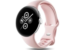 Easuny Paski kompatybilne z Google Pixel Watch 2 pasek / Google Pixel Watch Band, regulowany miękki silikonowy pasek sportowy do zegarka Google Pixel Watch 2022/Pixel Watch 2 2023 dla kobiet mężczyzn