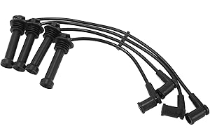 QUARKZMAN Cable De Bujía De Bobina De Encendido Para Coche Ajuste Para Ford Fiesta V 1.4 16V (2001-2010) 59Kw No.1110740 - Paquete De 4