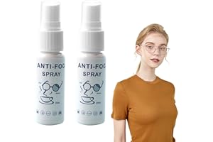 Benaewa 2 Pcs Anti Fog Spray for Glasses, Portable Demister Spray for Swimming Goggles, Car Windows