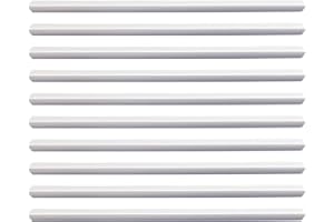 LELIAFLEURY 10Pcs 30.5x1.5cm Binding Bars Slide Grip, A4 Plastic Spine Bars, White Slide Binders for Home School Office Document Supplies
