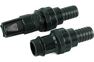 GASMIS Ansaugschlauch Anschlussstücke Set 1 Zoll AG - Ansaugschlauch selber Bauen - Saugschlauch-Armaturenset mit Saugkorb und Rückschlagventil, für Saugschläuche mit 25mm IG, 1 Stück